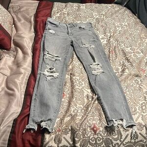 American Eagle size 8 short super hi rise jeggings